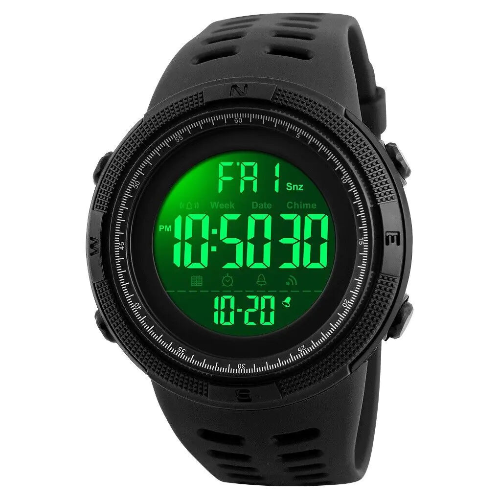 SKMEI Unisex Digital Military Sport Analog Waterproof Watch