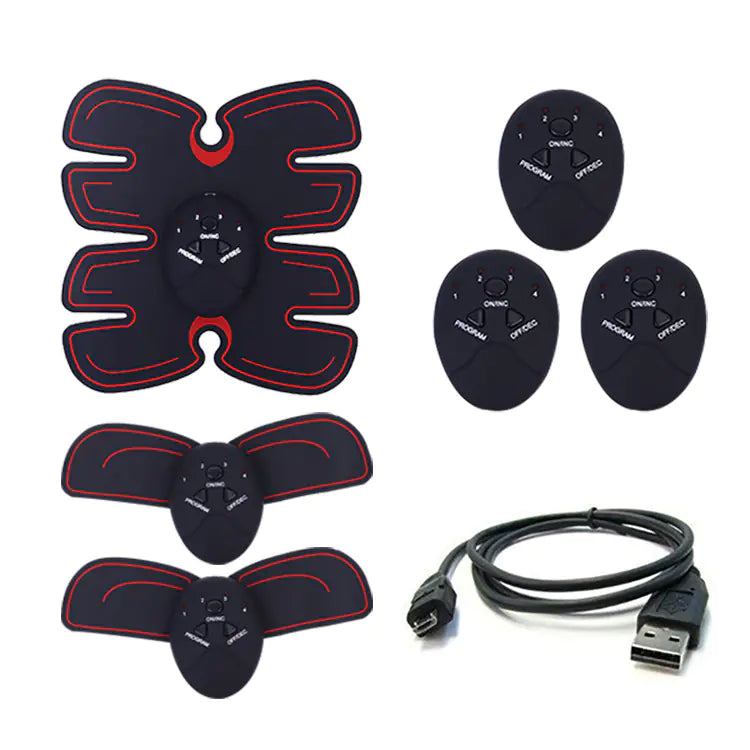 Smart Abdominal Trainer w Rechargeable Muscle Pads