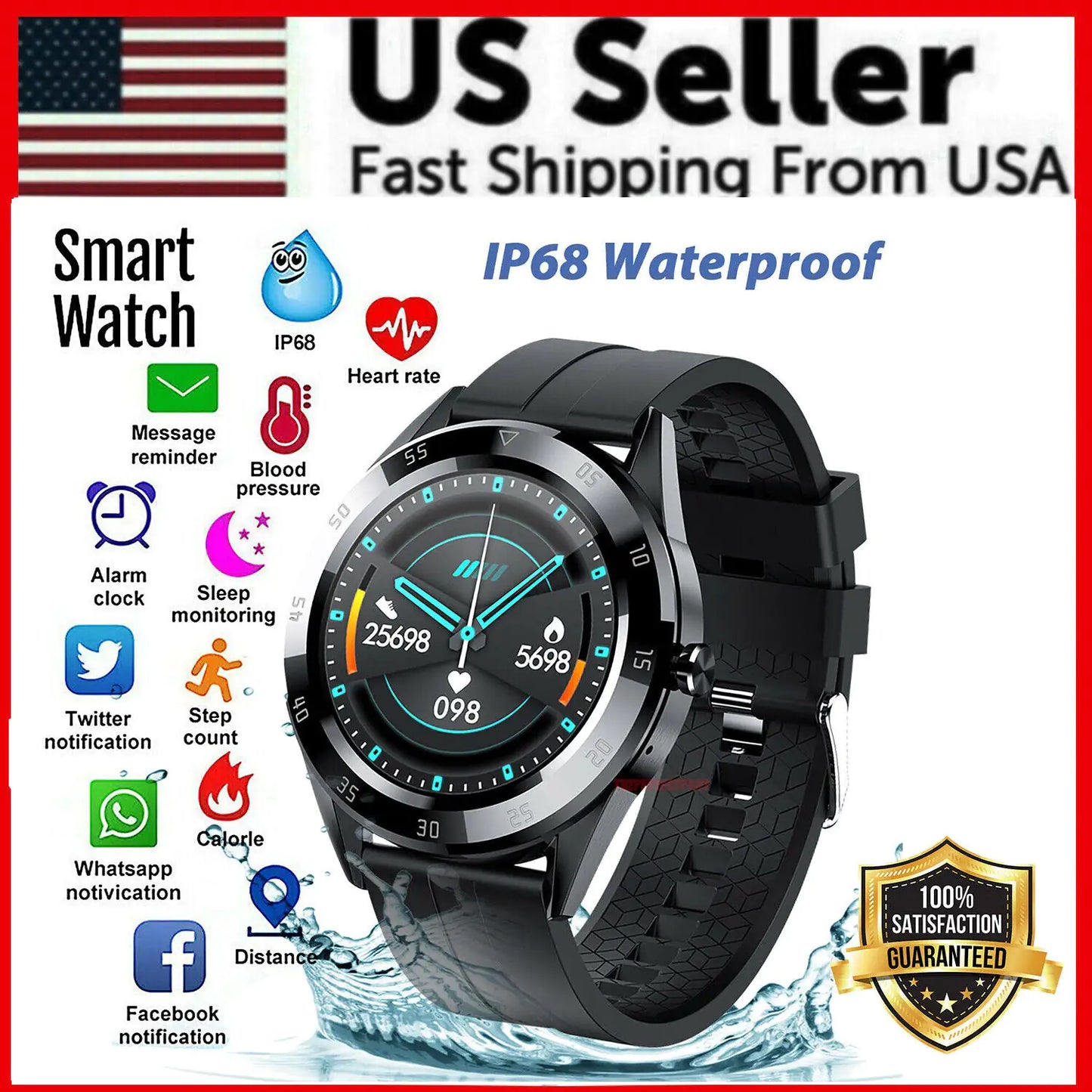 PulseMate Bluetooth Smartwatch
