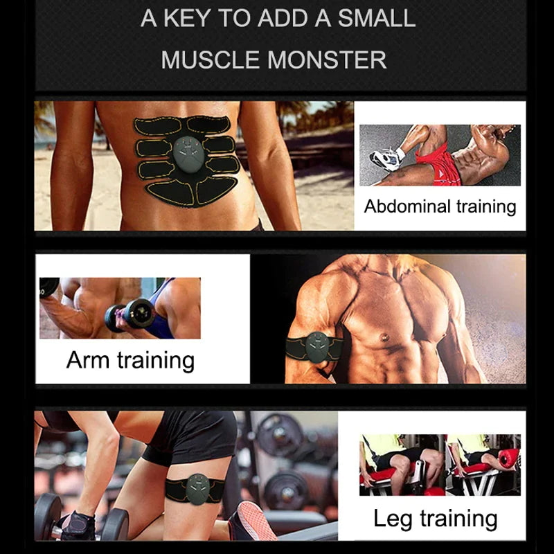 Smart Abdominal Trainer w Rechargeable Muscle Pads