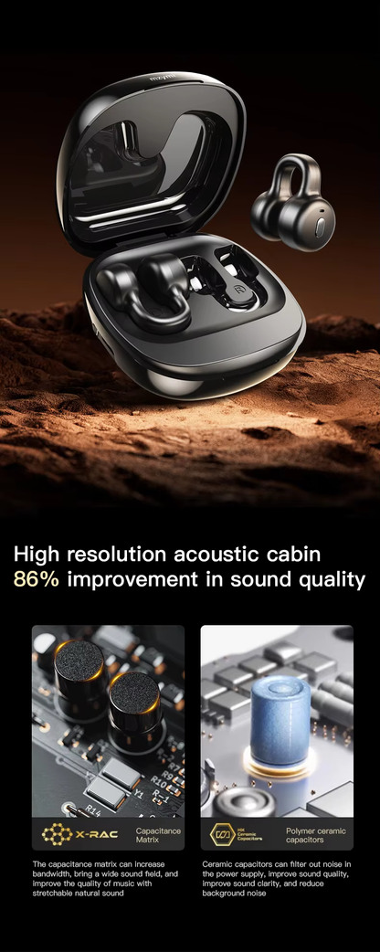 Open Ear Freedom —Clip On Earbuds