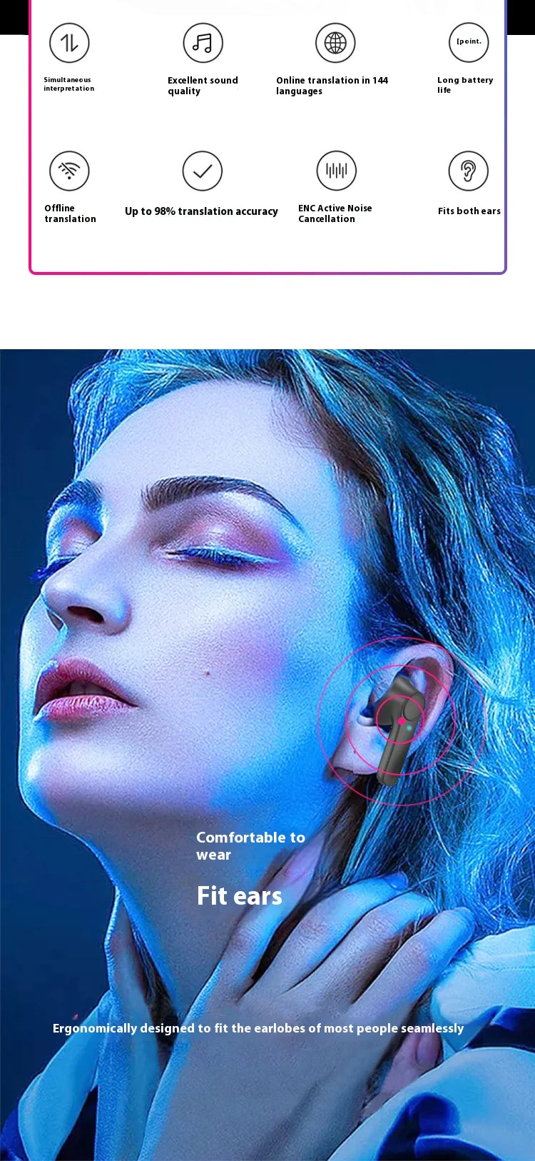 Smart Language Translator Earbuds